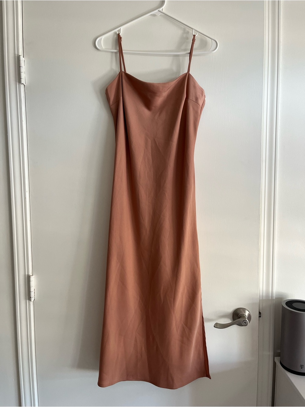 a new day Satin Slip Midi Dress